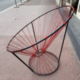 Red rope "cockroach" chair