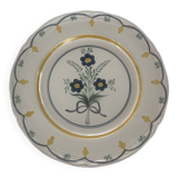 Assiette jaune décorative