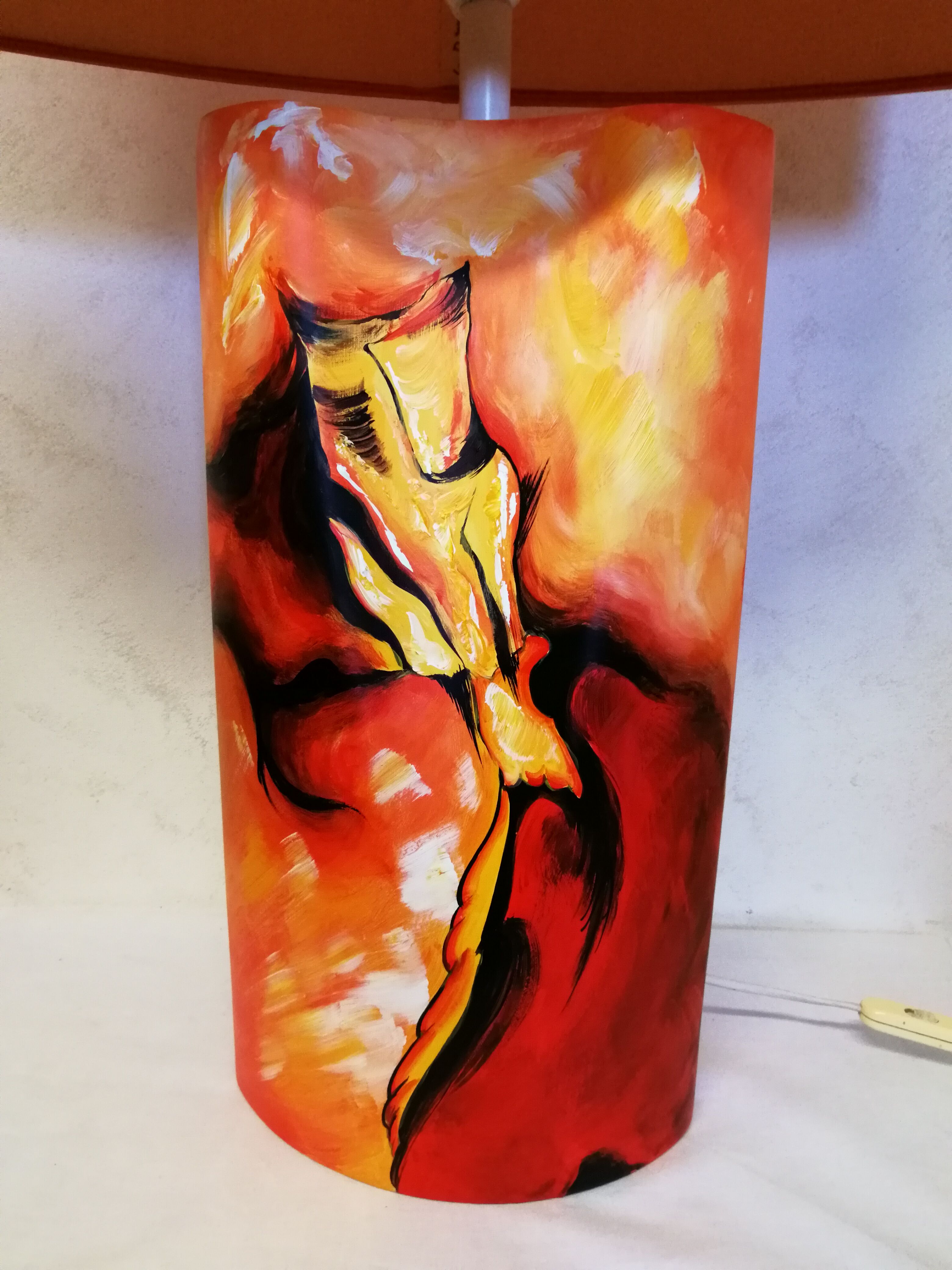 Lamp signed L. Drimmer