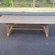 Table à manger de ferme bretonne extensible rénovée en chêne 19ème 200-290c