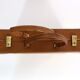 Ensemble de trois valises en cuir vintage