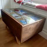 Table basse vitrée