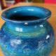 Aldo Londi ceramic ball vase (1911-2003) Rimini Blue, for Bitossi