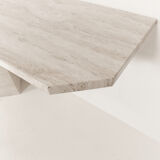 Italian travertine console 1970