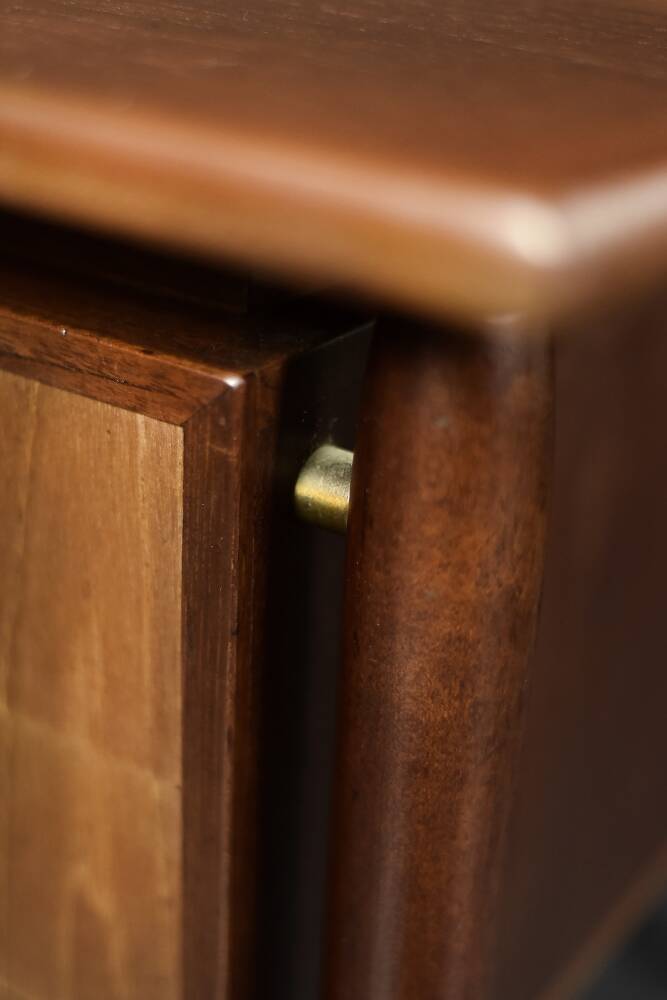 Mid-Century Danish Scandinavian Modern Teak Bilateral Desk with Drawers, 1960s