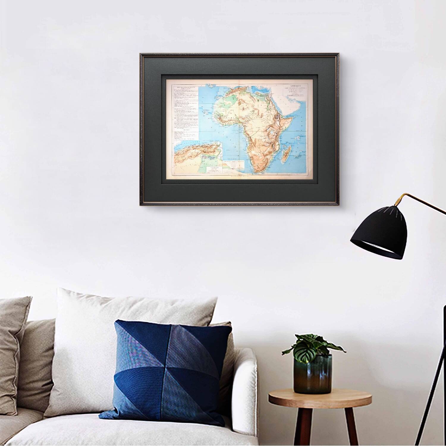 Printed in 1879, map of Africa.