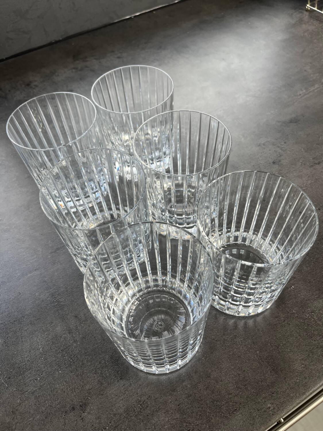 6 Baccarat Harmonie crystal glasses