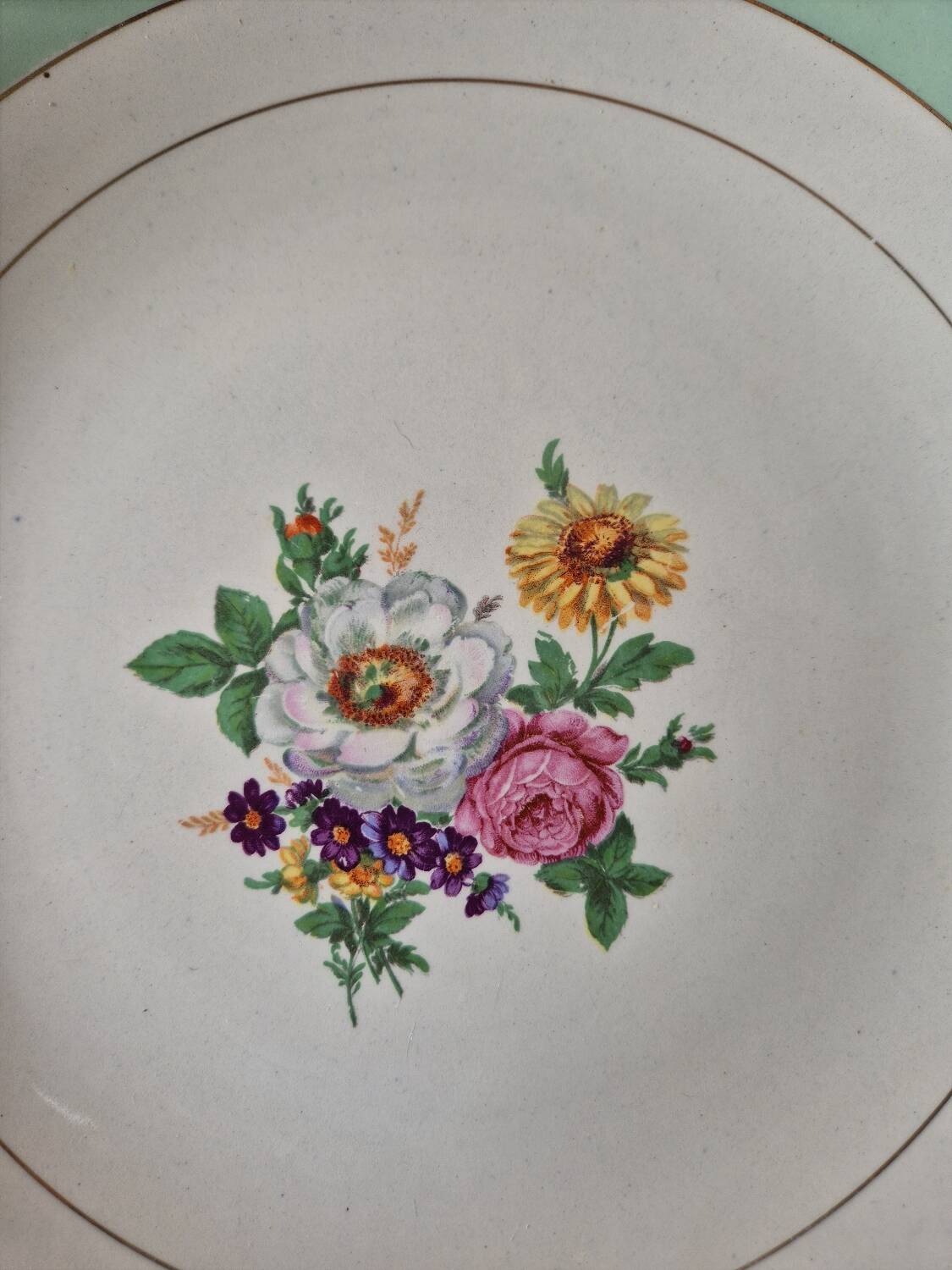 Vintage round serving dish