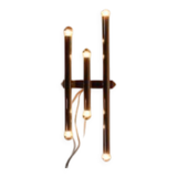 Tede Light wall lamp with 3 chrome cylinders, 1970s