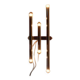 Tede Light wall lamp with 3 chrome cylinders, 1970s