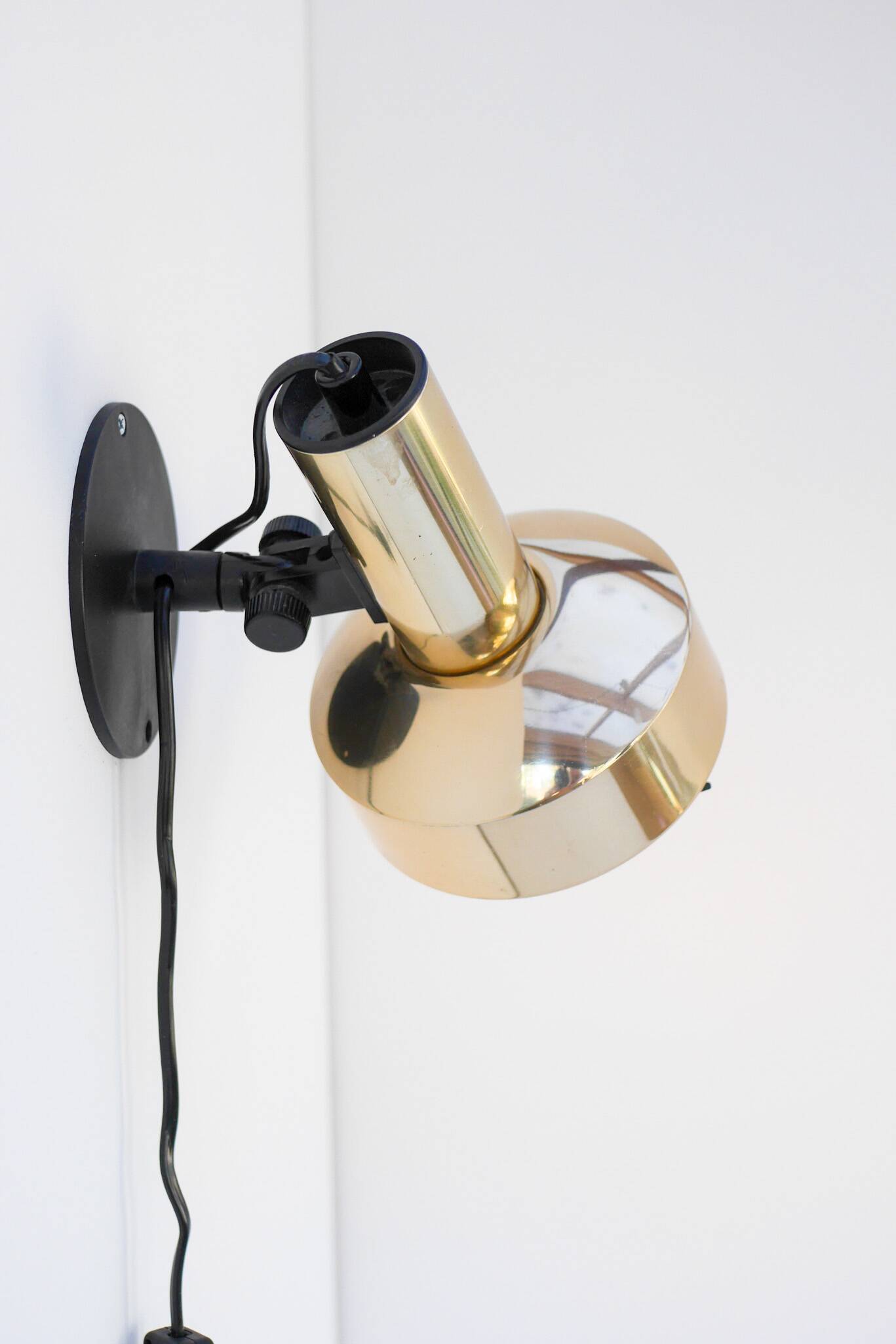 Vintage IKEA Golden wall Sconces, Swedish modern design