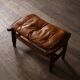 Jangada lounge chair with ottoman in cognac leather by Jean Gillon, Brazil, 1960s