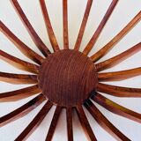 Danish teak and glass centerpiece by Fritz Hansen
