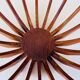 Danish teak and glass centerpiece by Fritz Hansen