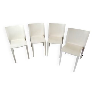 4 chaises des années 80 du designer Philippe Starck