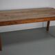Antique Elm Early 20th Century French Rustic Farmhouse Dining Table