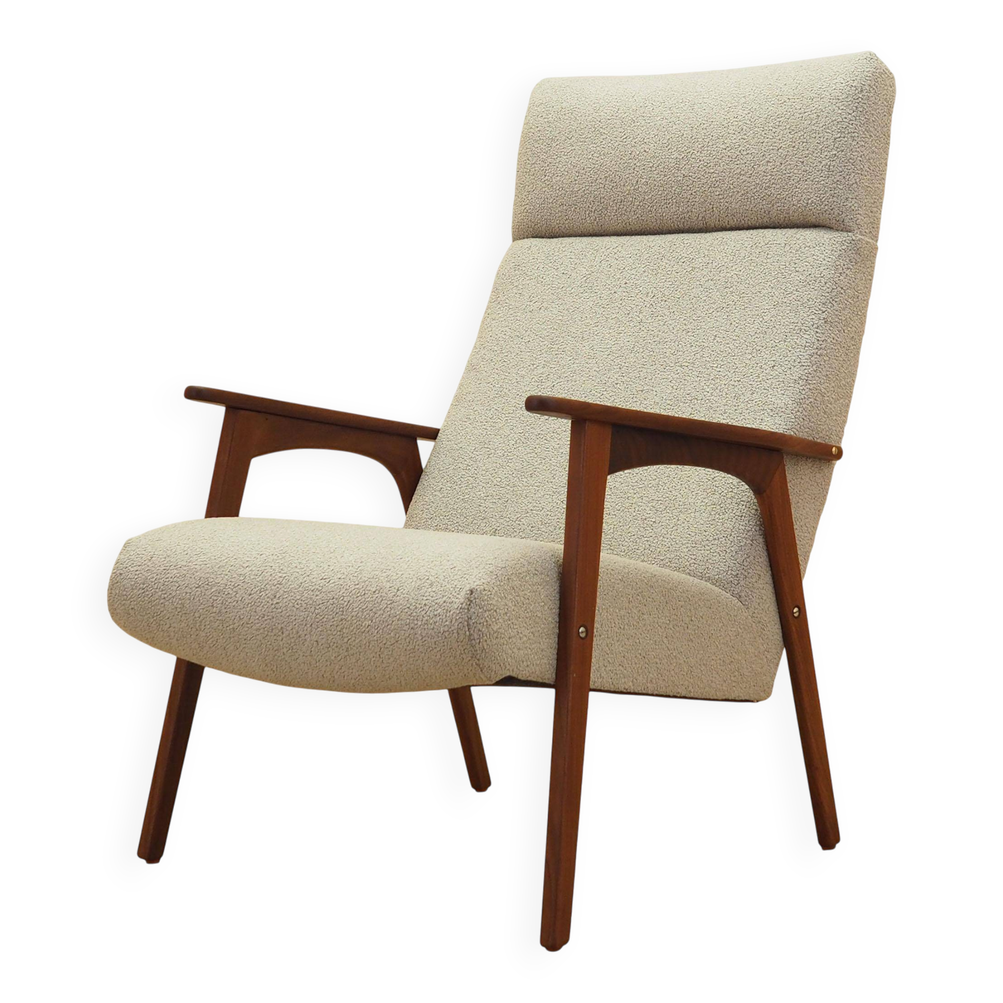 Fauteuil en teck, design danois, années 1970, fabriqué au Danemark