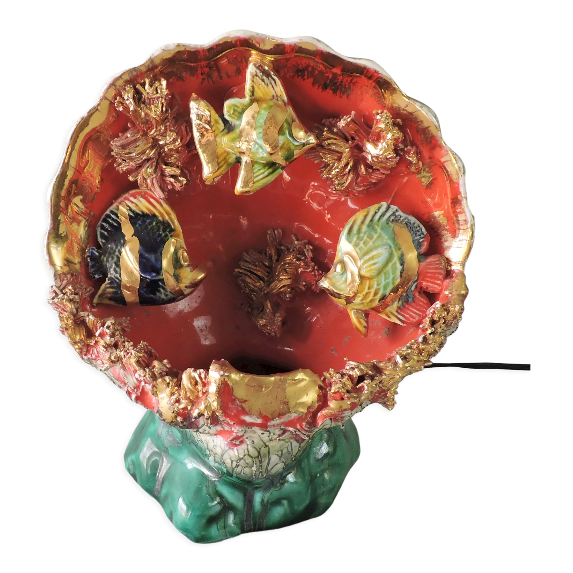 Vintage lamp Vallauris style France 50s