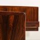 Scandinavian rosewood queen-size bed with bedside tables, Sannemanns, 1960s