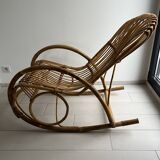 Adult rattan rocking chair