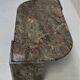 Vintage green and red marble coffee table