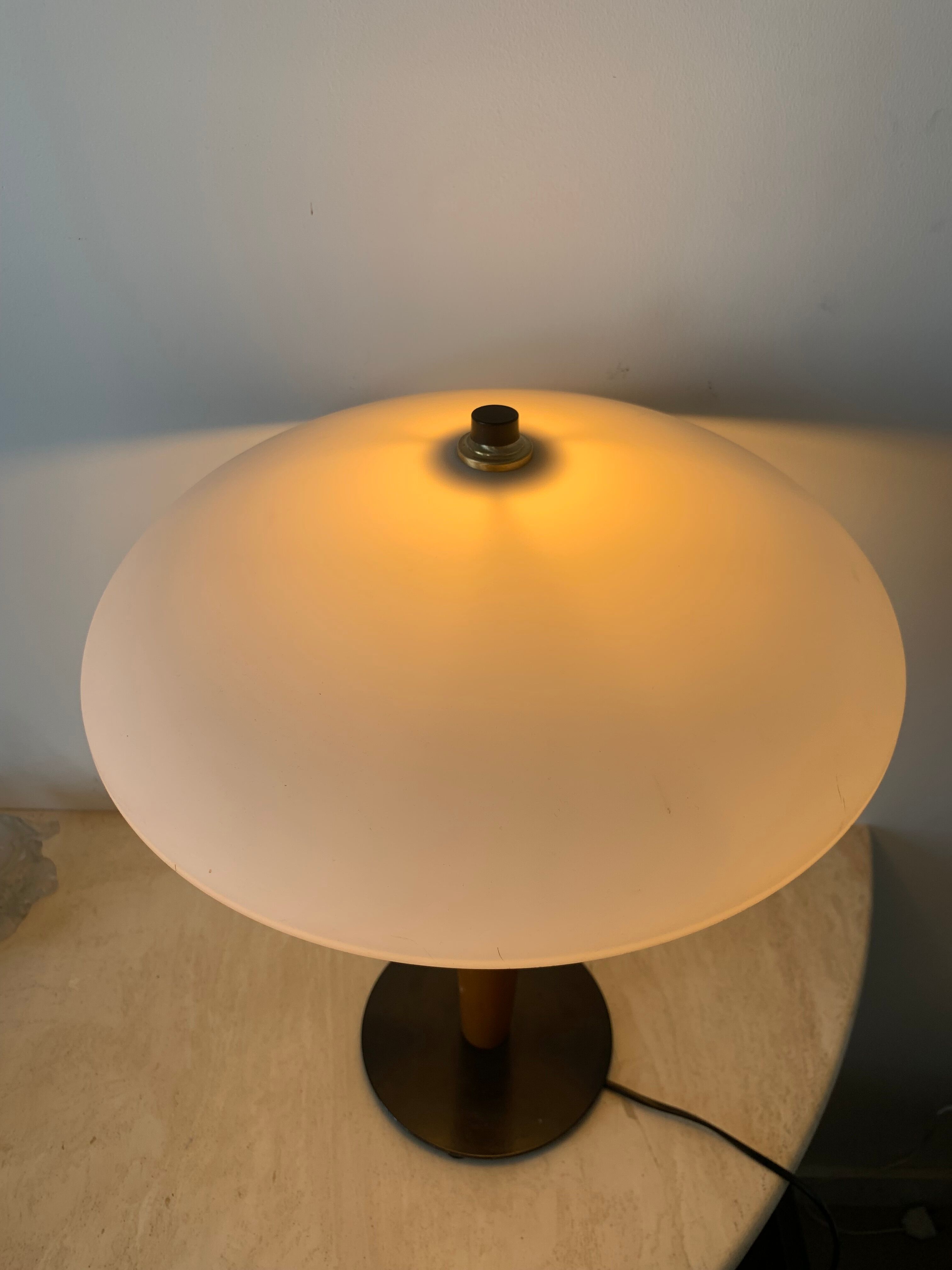 Mushroom lamp Aluminor 80s