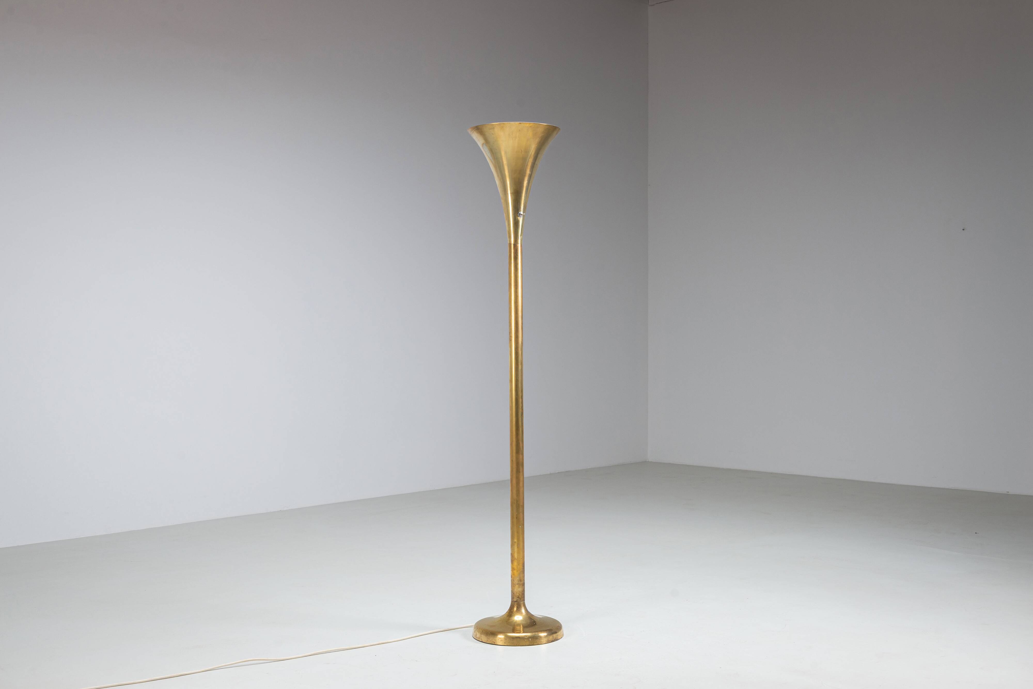 Brass ''Luminator'' floor lamp by Marcello Piacentini