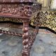 Office style Louis XIII solid oak carved restored