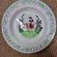 Faience plates Moulin des loups 1940/50