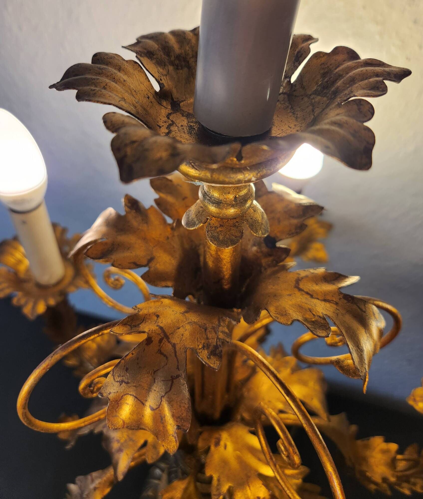 Antique gilded hand-forged hand-carved Florentine Louis XV, Italy