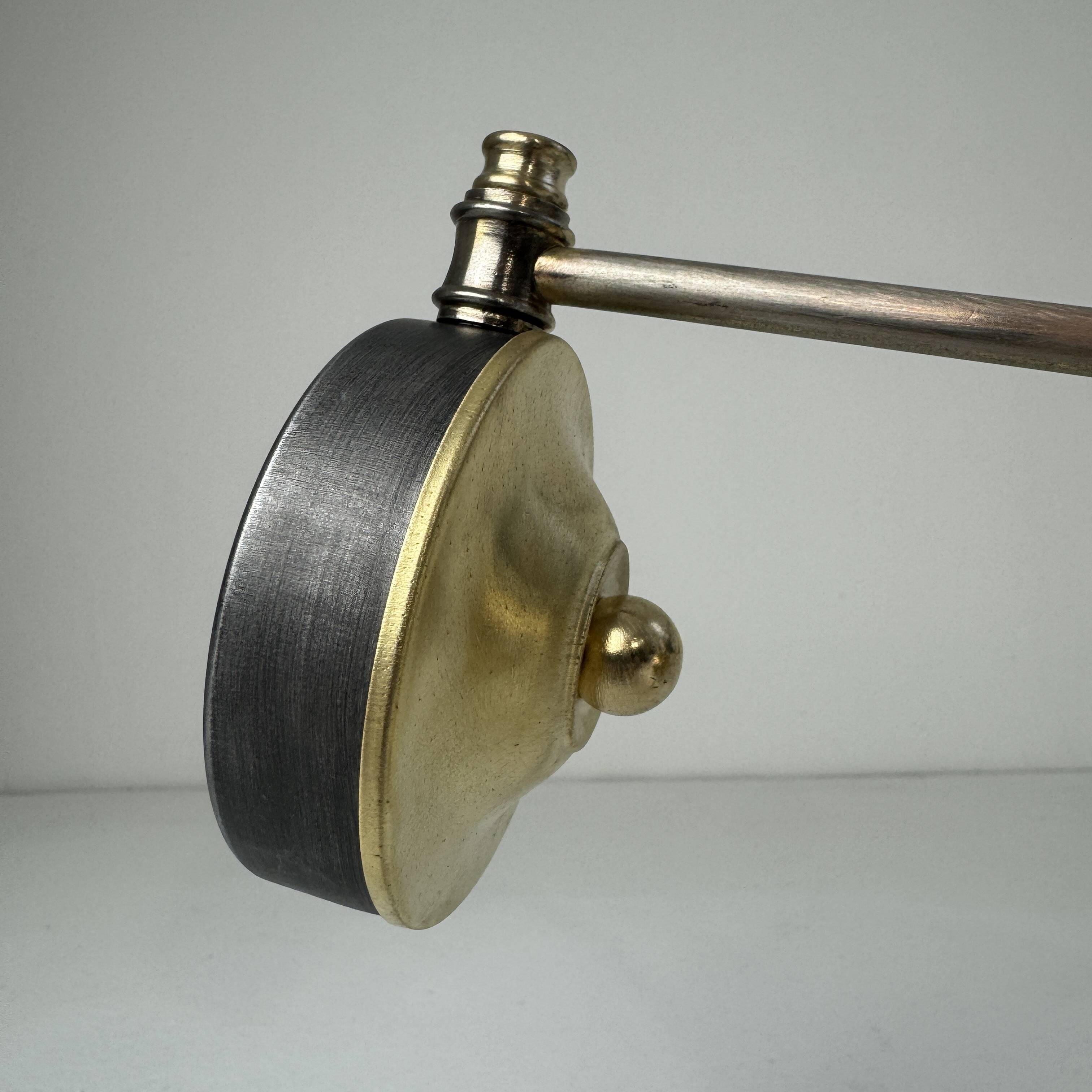 Ancienne applique laiton & opaline vintage