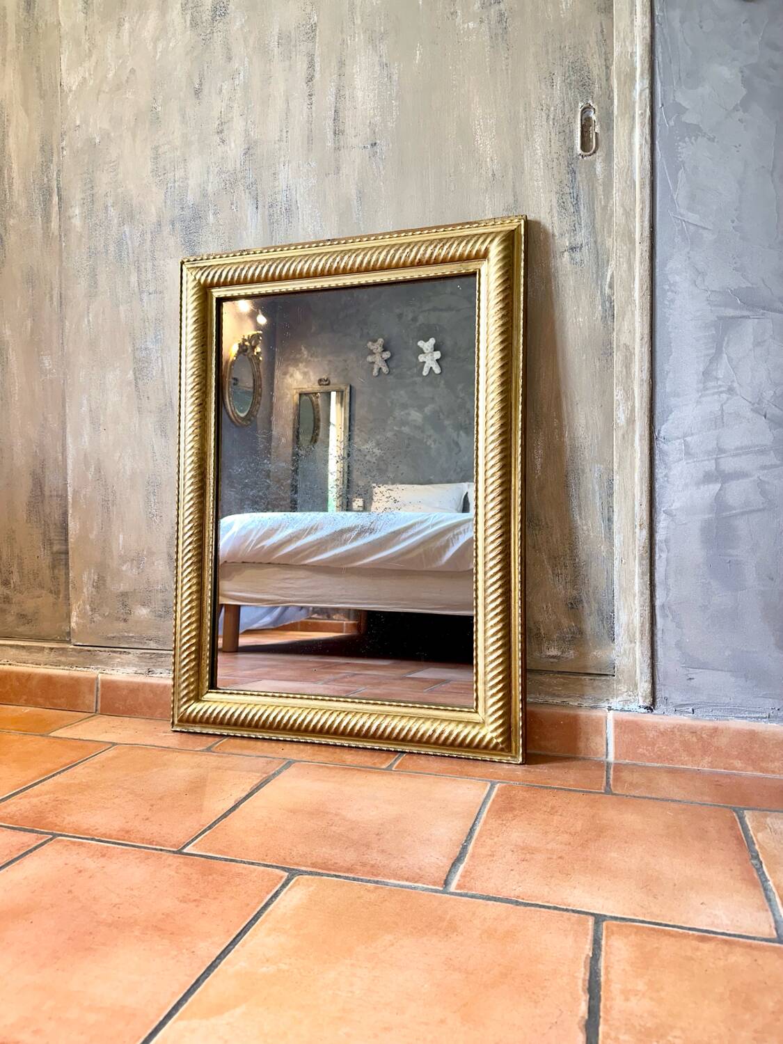 Miroir ancien doré début XIXème