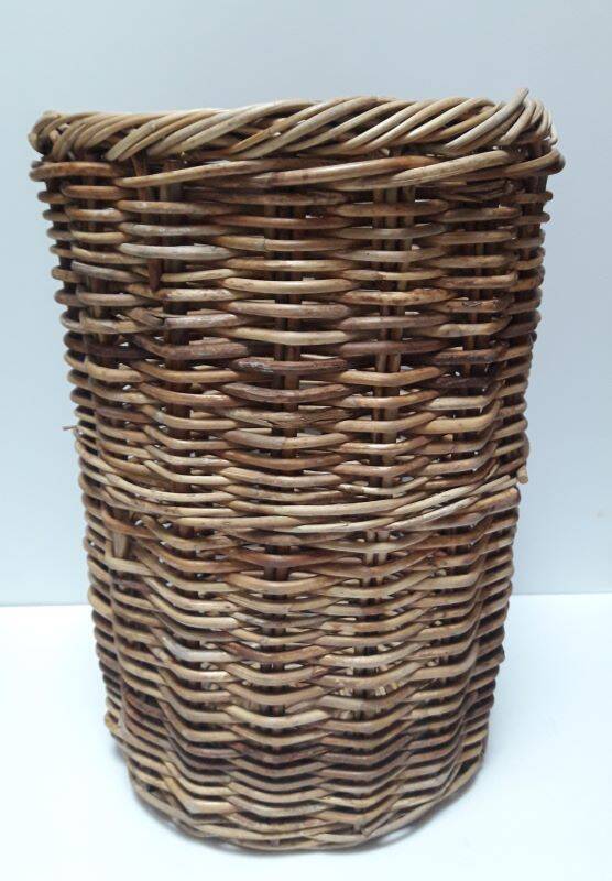 High basket 55cm round rattan old