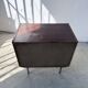 Commode teck poignées cuir 1960