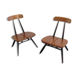 Set of 2 armchairs by Ilmari Tapiovaara for Laukaan Puu, 1950s