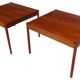 Tables d'appoint en teck danois modernes de Magnus Olesen, années 1960, ensemble de 2.