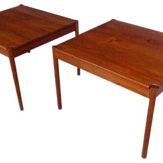 Danish modern teak side tables from Magnus Olesen, 1960s, Set of 2