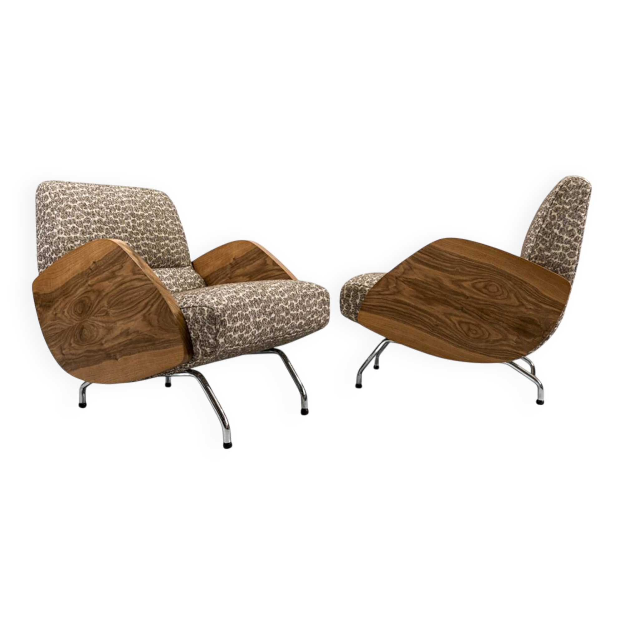 Model "360" Armchairs By Janusz Różański, Poland, 1950s, Set Of 2