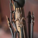 Vintage pendant light, empire brass pendant light, arrow pendant light