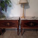 Pair bedside cabinets