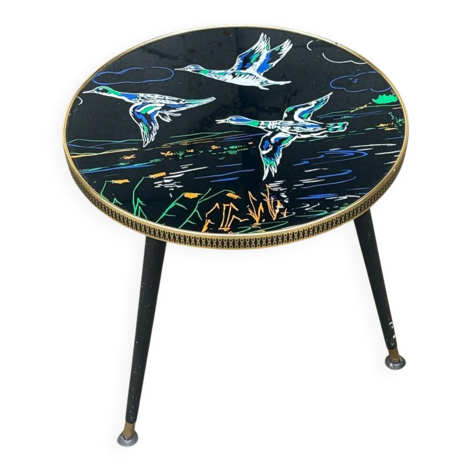 Vintage side table – Ornament – Duck decor