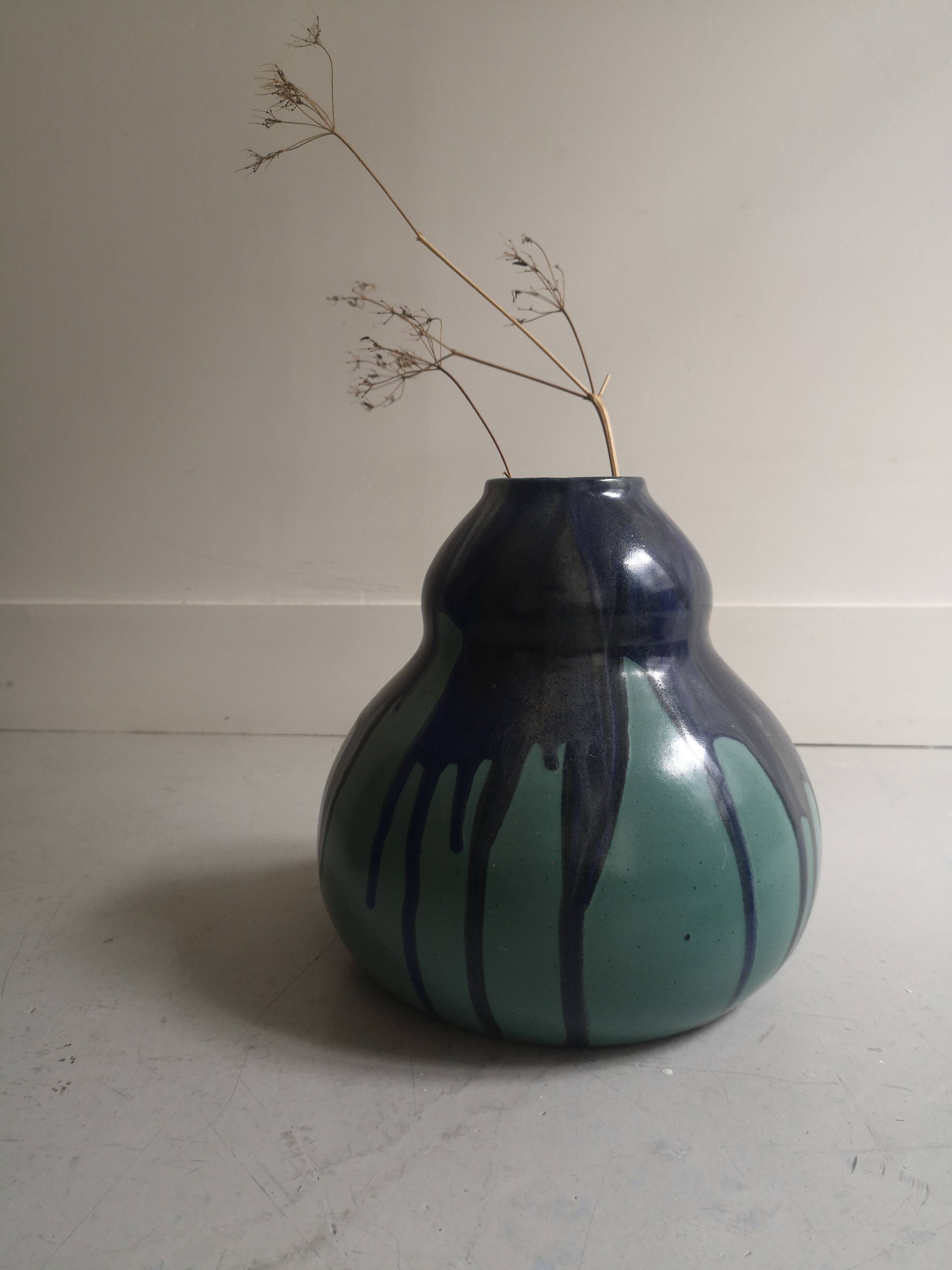 enameled ceramic vase attributed to Léon Pointu (1879-1942)
