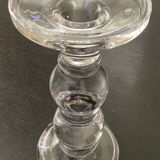 Pair of glass candlesticks