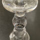 Pair of glass candlesticks