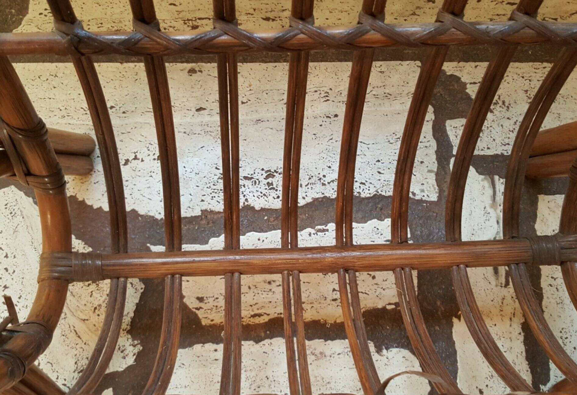 Wicker rattan magazine with tablet