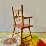 Ancienne chaise en bois paur poupée