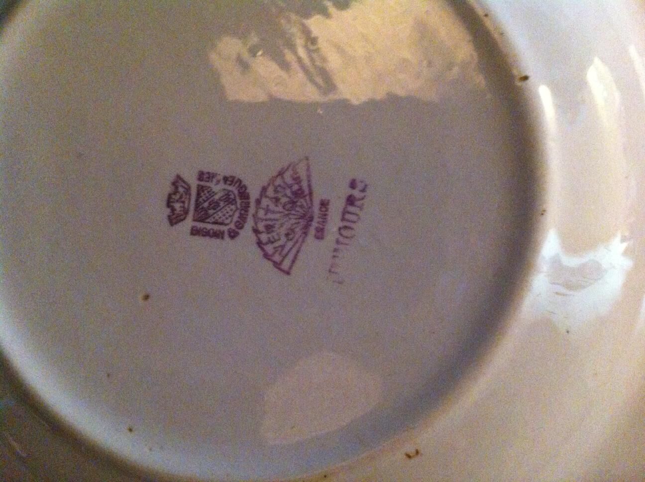 Lot of old plates signed