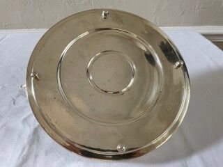Silver metal dish