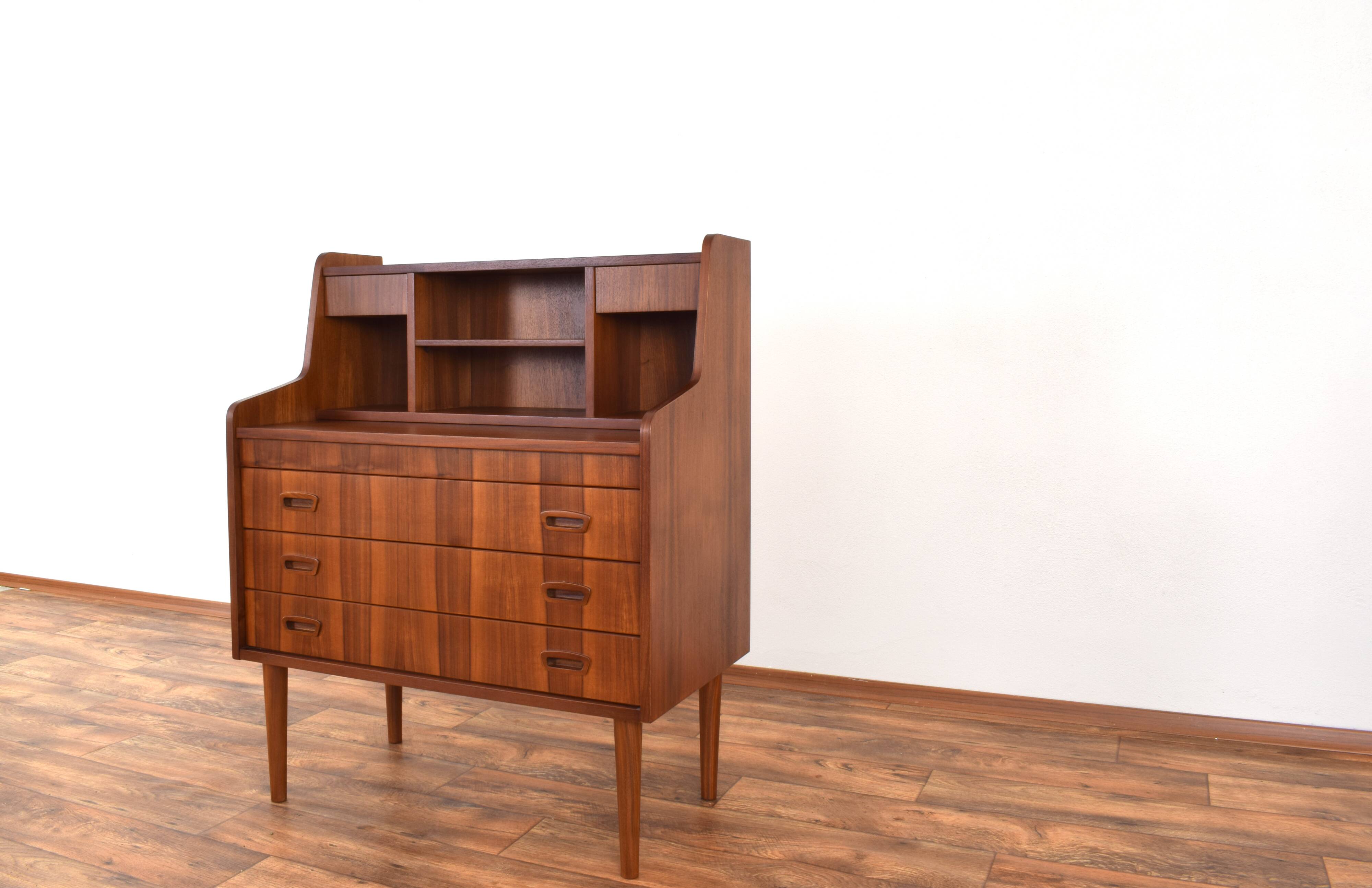Mid-Century Danish Walnut Secretary, 1960s.