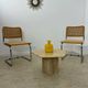 Lot of 2 identical caned chairs Cesca B32 design Marcel Breuer 1970 Made in Italy vintage